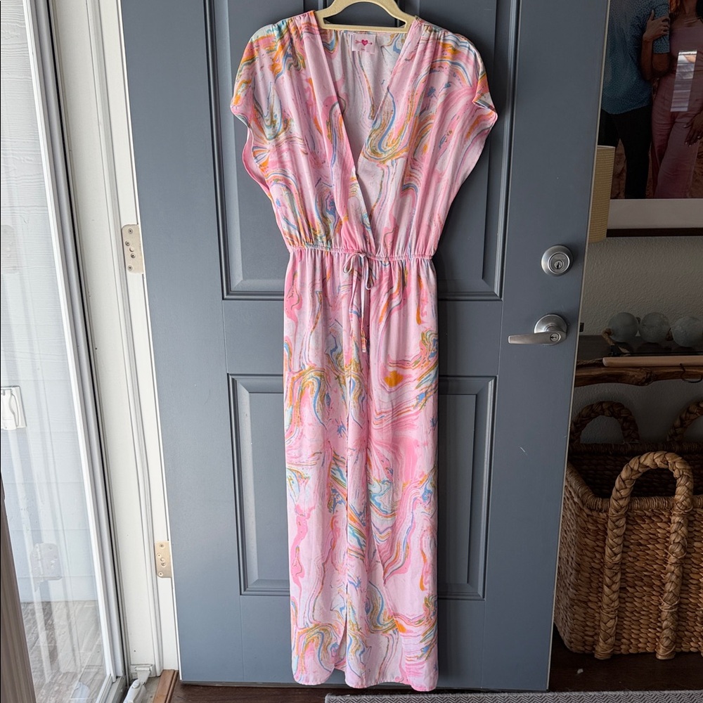 Buddy Love Swirl Print Maxi Dress